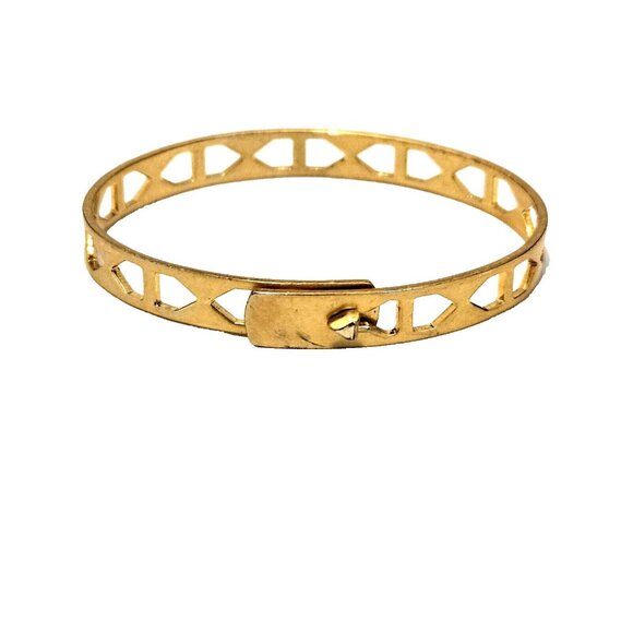 Madewell Tracecraft Gold Tone Bangle Bracelet - Picture 1 of 3